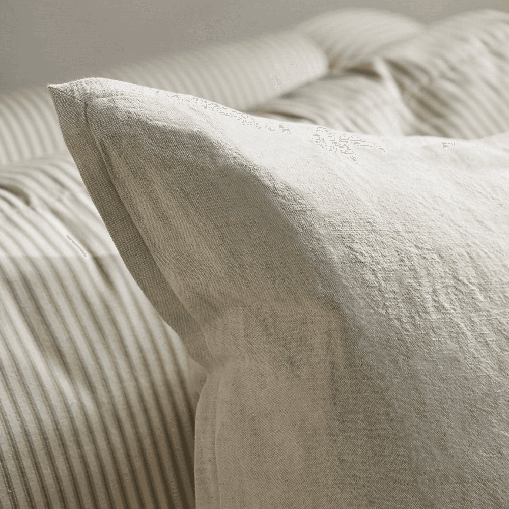 Cotton Linen Cushion Cover, Natural