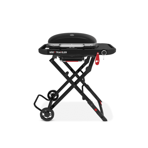 Image showing the Traveler Compact Portable Gas Barbecue, Black product.