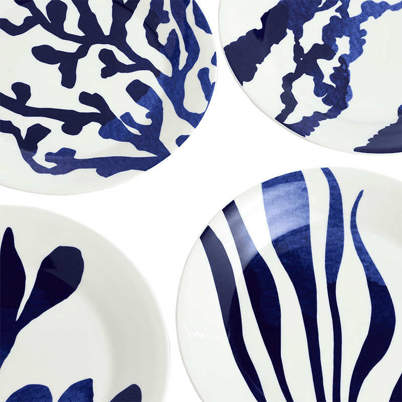 Pacific Set of 4 Side Plates, Blue