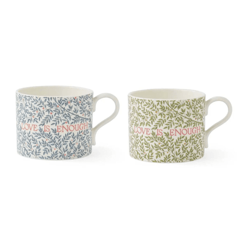 Image showing the Morris & Co Love is Enough Set of 2 Mugs, Multi product.