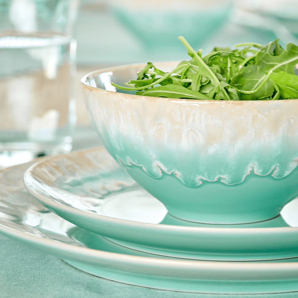 Taormina Set of 6 bread plates, Aqua