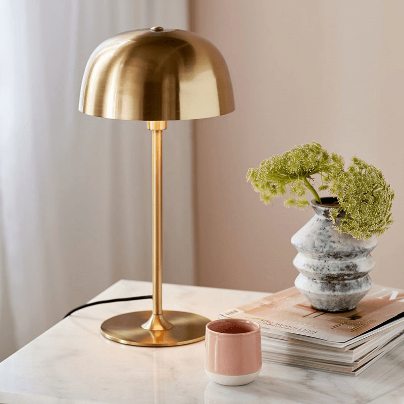 Cera Table Lamp, Brass