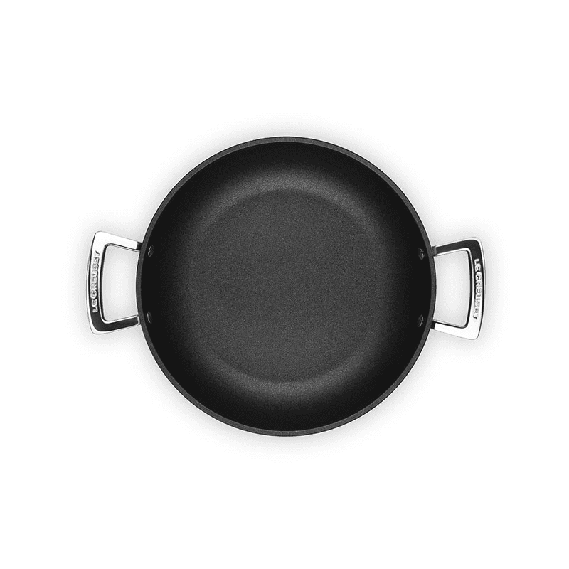Toughened Non-Stick Shallow Casserole with Glass Lid