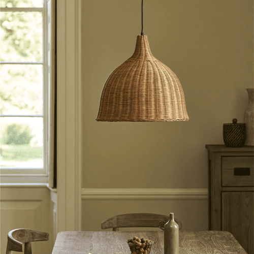 Image showing the Mouldon Rattan Pendant Light product.