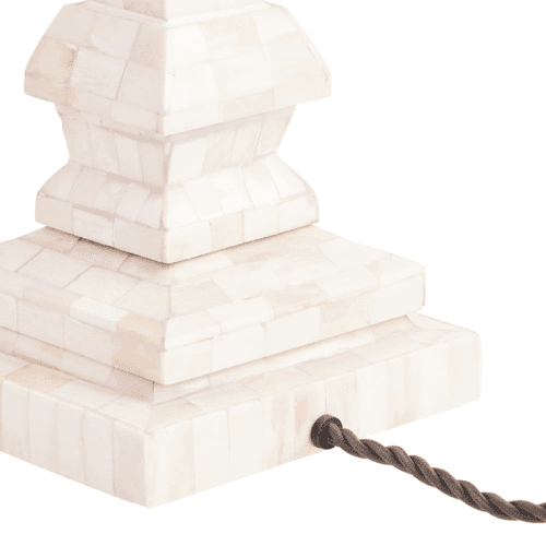 Image showing the Makalu Bone Table Lamp, White product.