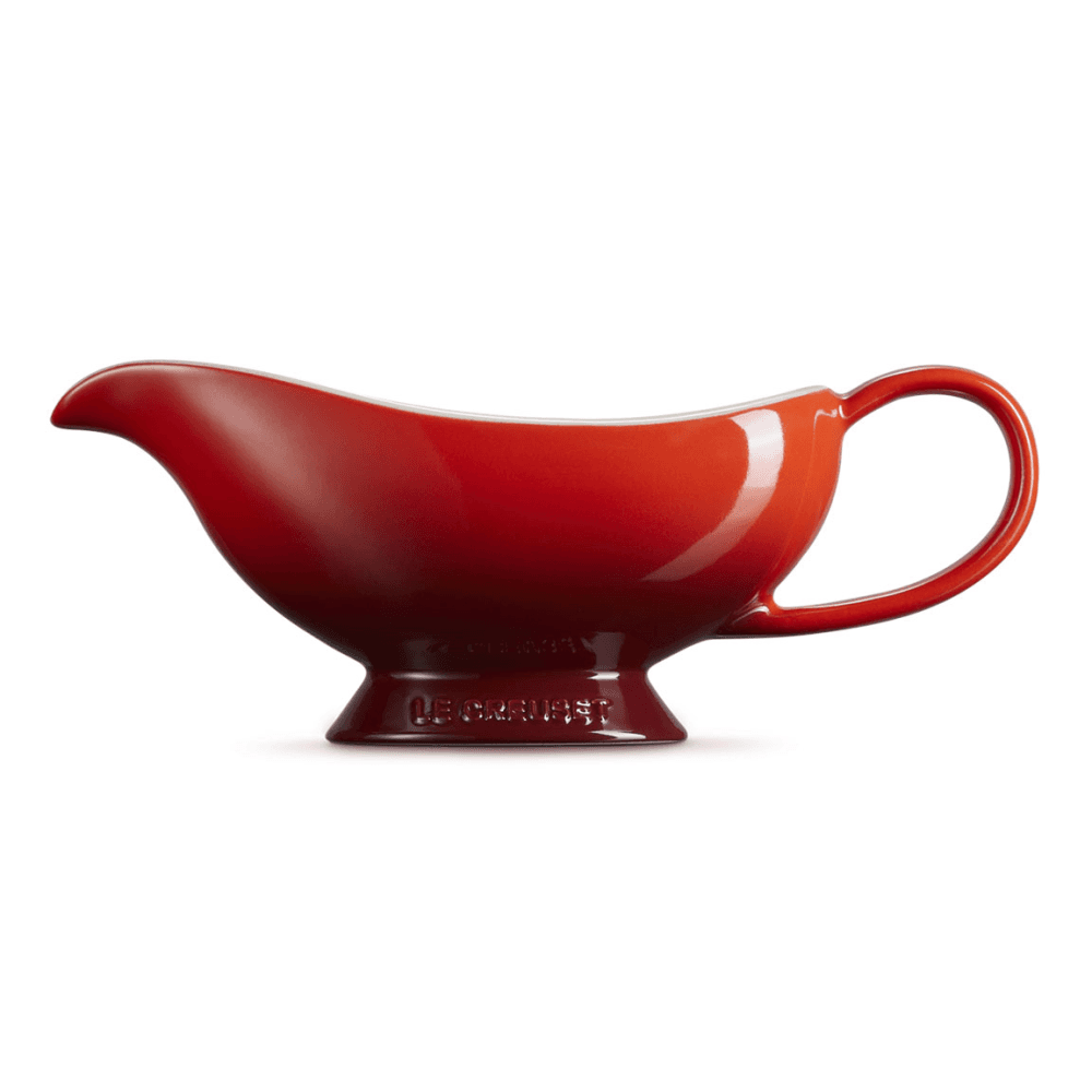 Stoneware Gravy Boat, Cerise