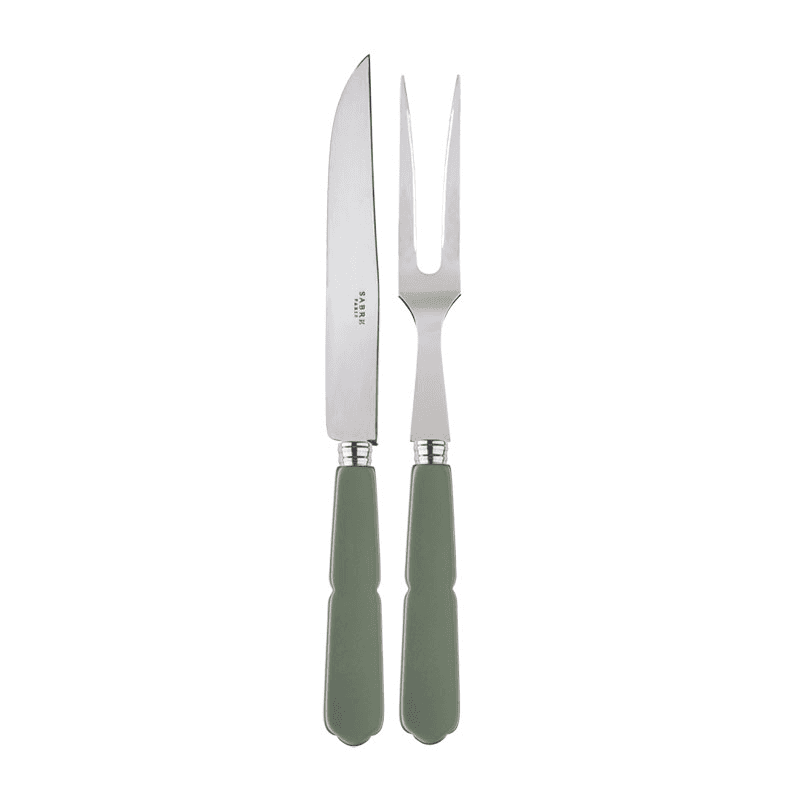 Gustave 2 Piece Carving Set, Moss