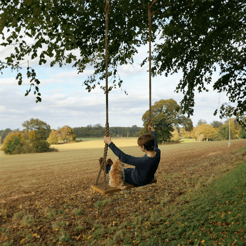 Personalised Couple'S Swing, Oak