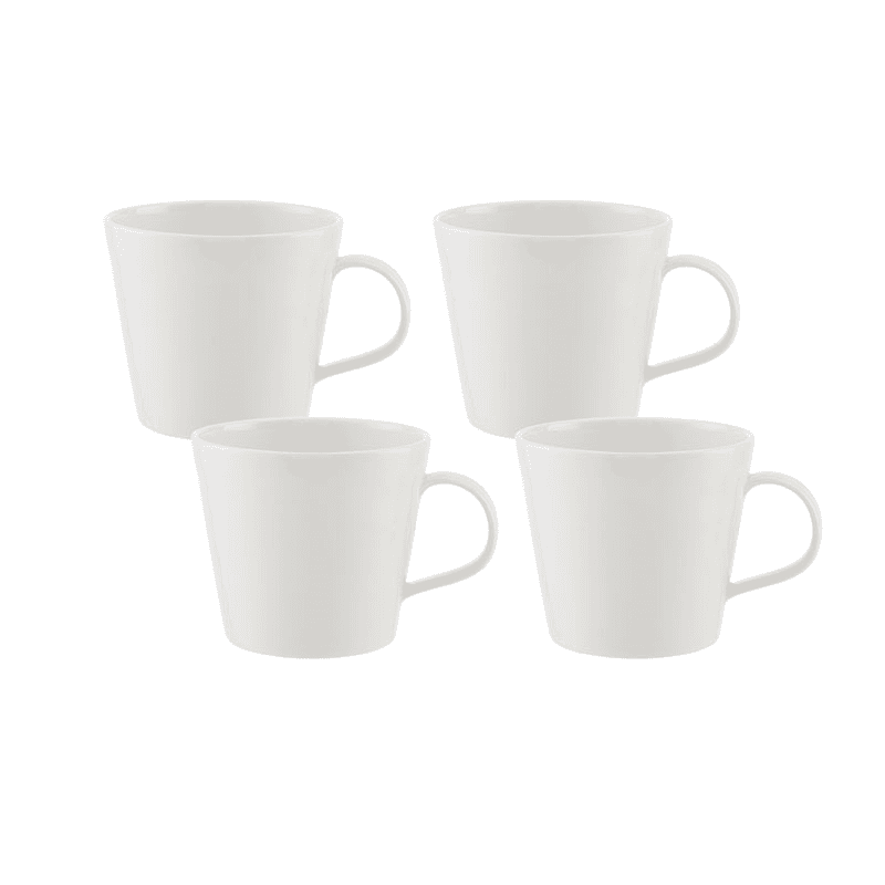 Pure Set of 4 Mugs, White