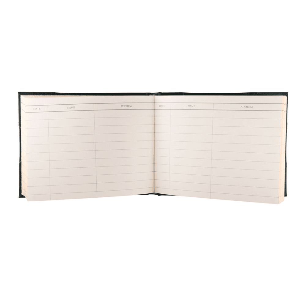 Original Landscape Lined Visitors Book, Original Green