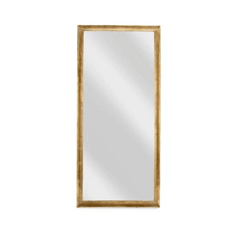 Yadur Full Length Mirror, Antique Brass