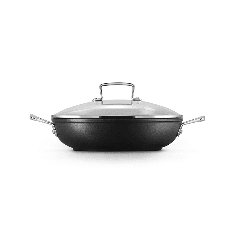 Toughened Non-Stick Shallow Casserole with Glass Lid