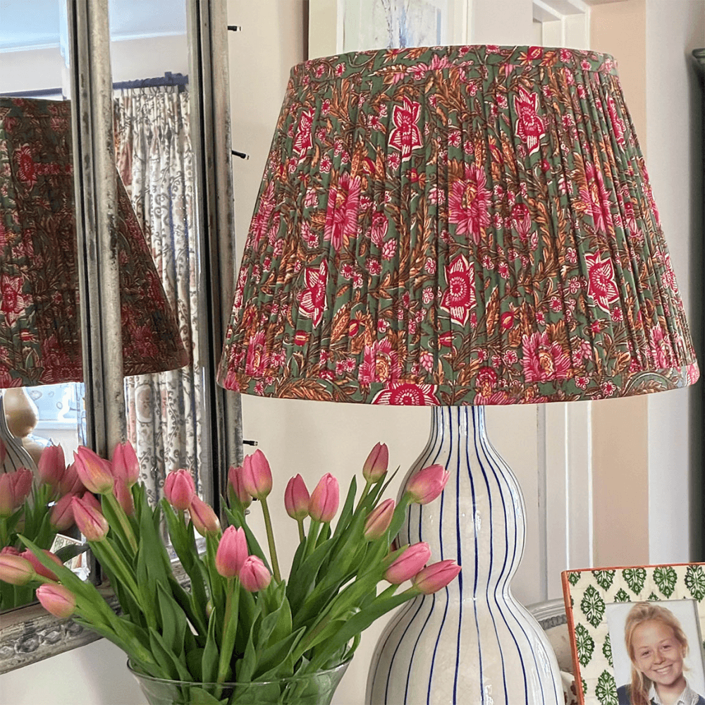 Block Print Lampshade