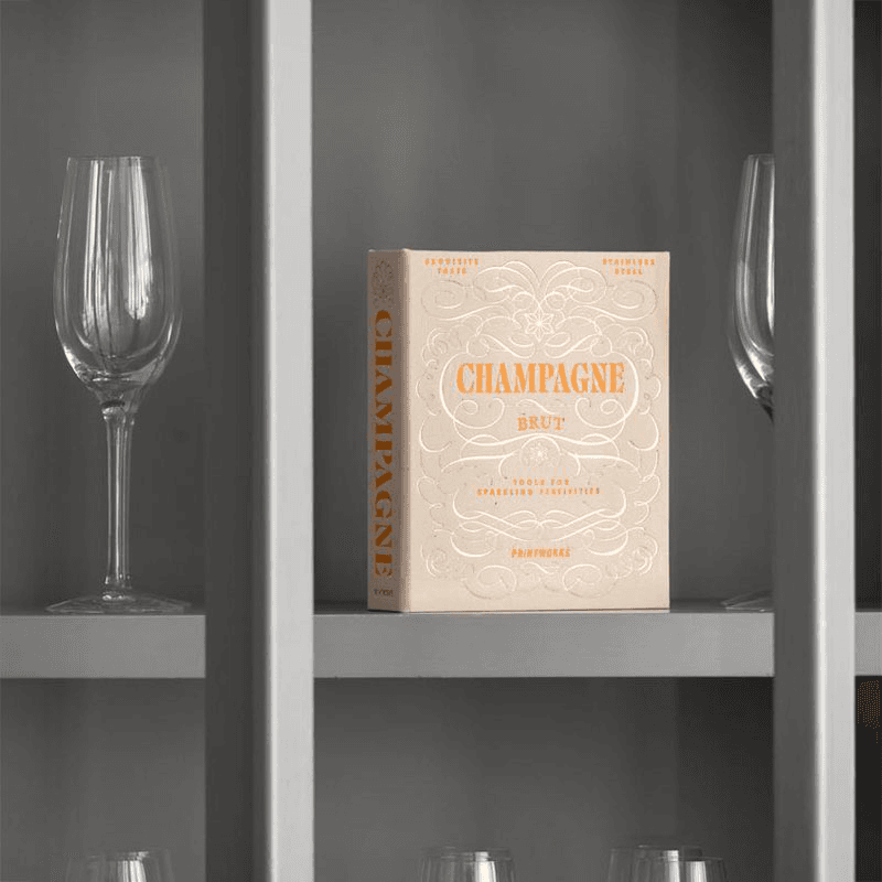 The Essentials Champagne Tools, Beige/Orange