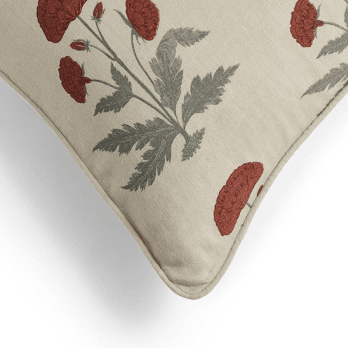 Image showing the Imber Poppy Cushion Cover product.