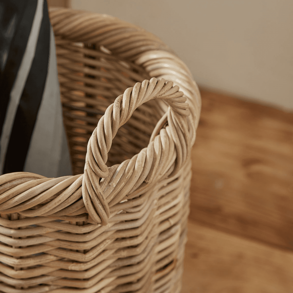 Rattan Umbrella Basket, Natural
