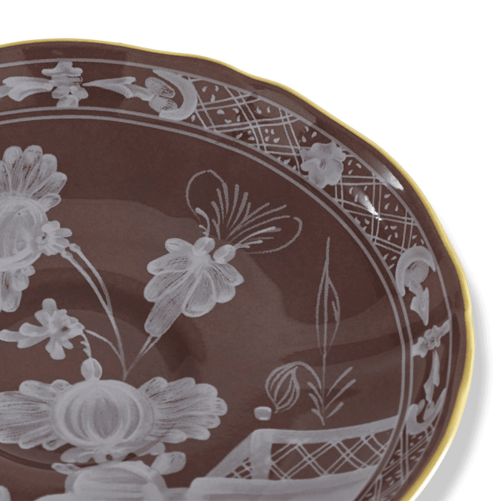 Oriente Italiano Coffee Saucer, Castagna
