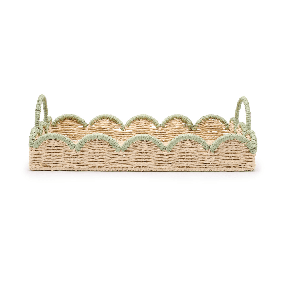 Scalloped Tray, Natural