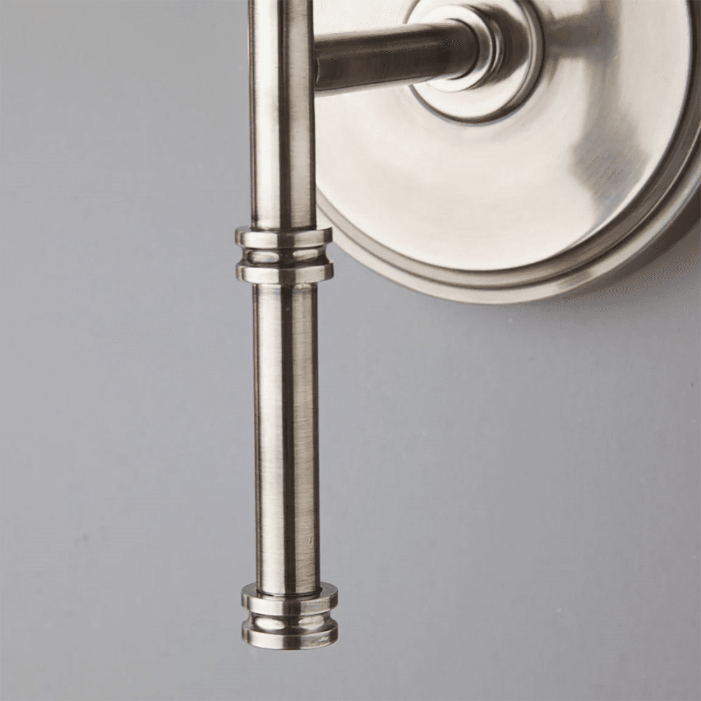 Chukka Single Wall Fitting, Antiqued Silver