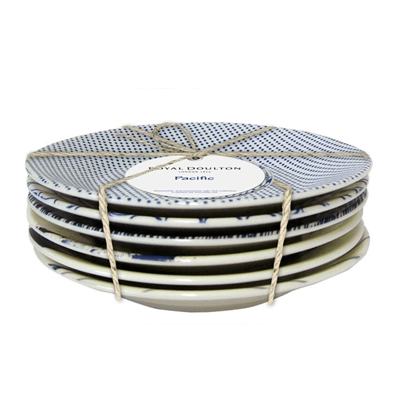 Pacific Set of 6 Side Plates, Assorted