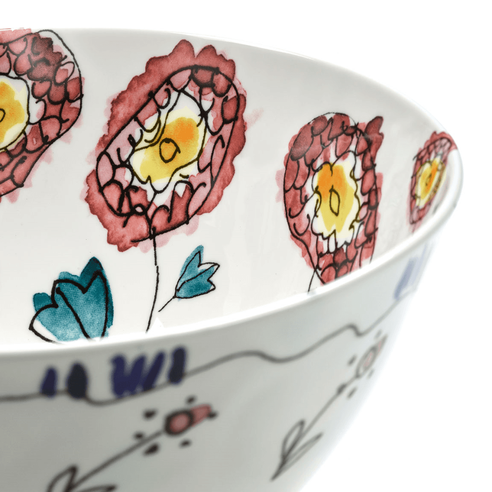 Midnight Flowers by Marni Set of 2 Bowls, Anemone Milk