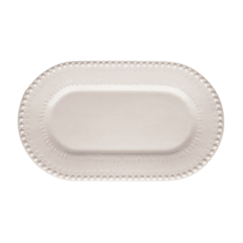 Image showing the Fantasy Serving Platter, Sandy Grey product.