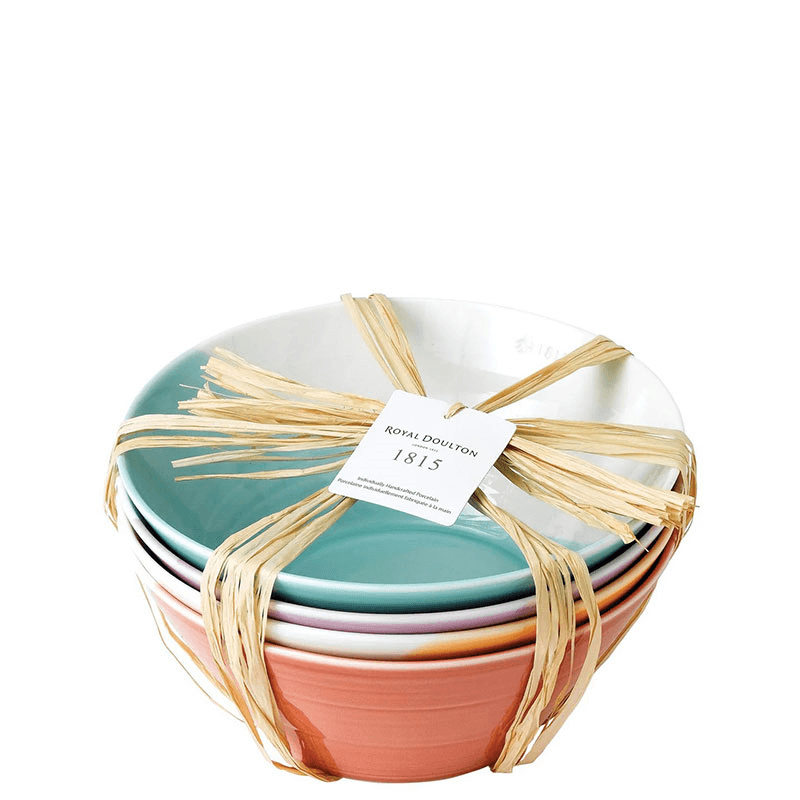 1815 Brights Set of 4 Noodle Bowls, Mixed Colours