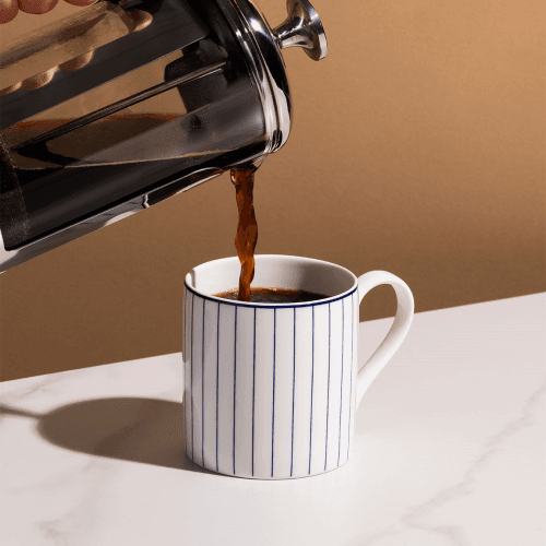 Image showing the Bone China Pinstripe Mug product.