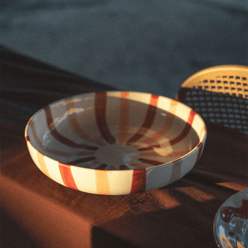 Luna Serving Bowl, Grenadine & Blush