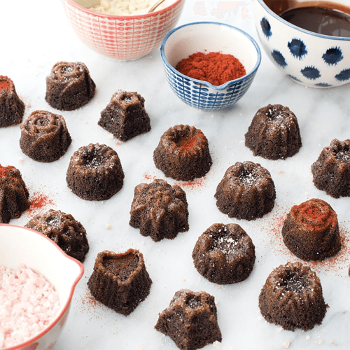 Image showing the Spring & Summer Cast Bundt Tea Cakes & Candies Pan, Toffee product.