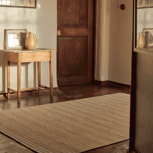 Image showing the Fistral Wool Rug, Grey product.