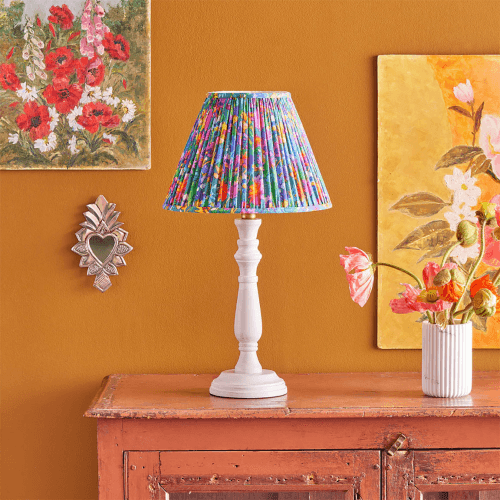 Image showing the Daisy Table Lamp, natural whitewash product.