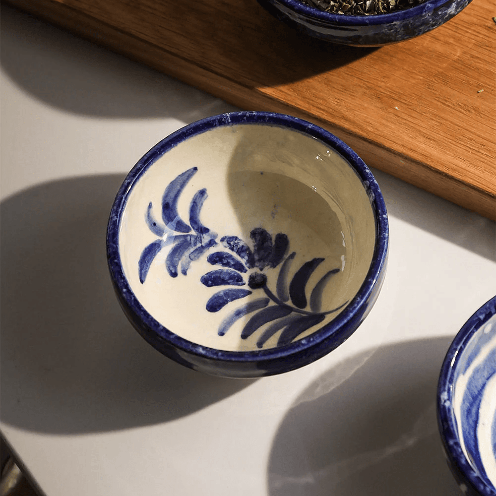Olive Dip Bowl, Blue
