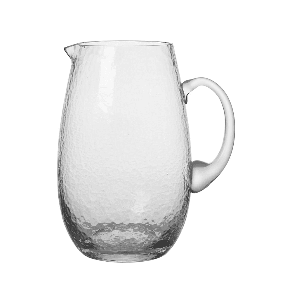 Hammered Hammered Mouth Blown Jug