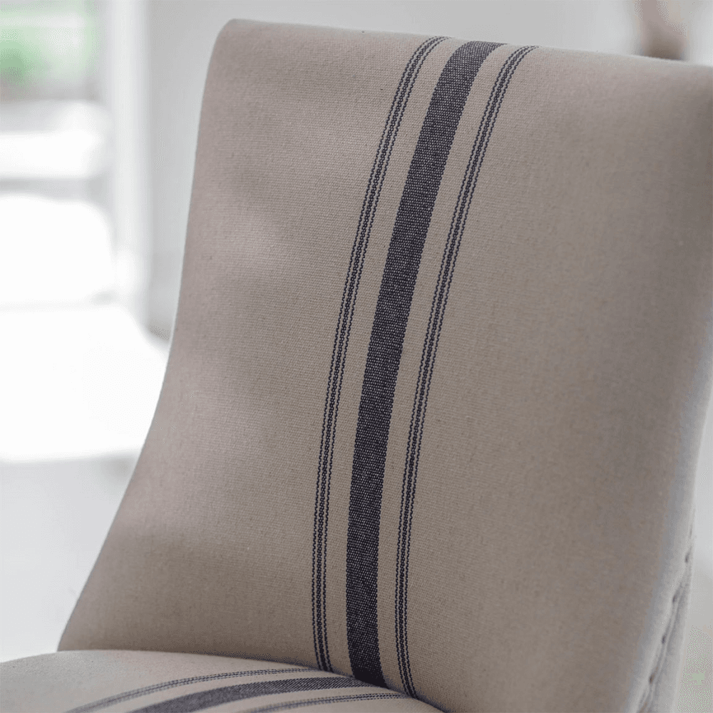 Monroe Stripe Bar Stool, Blue