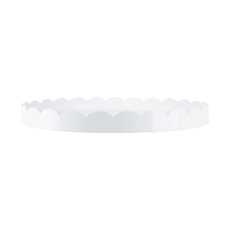 Lacquered Round Scallop Tray