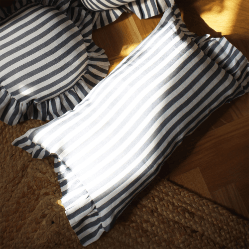 Image showing the Rectangle Cushion Cover, Folkstone Blue product.