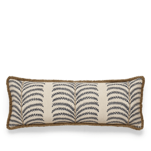 Image showing the Areca Bolster Cushion, 35 x 90cm, Air Force Blue product.