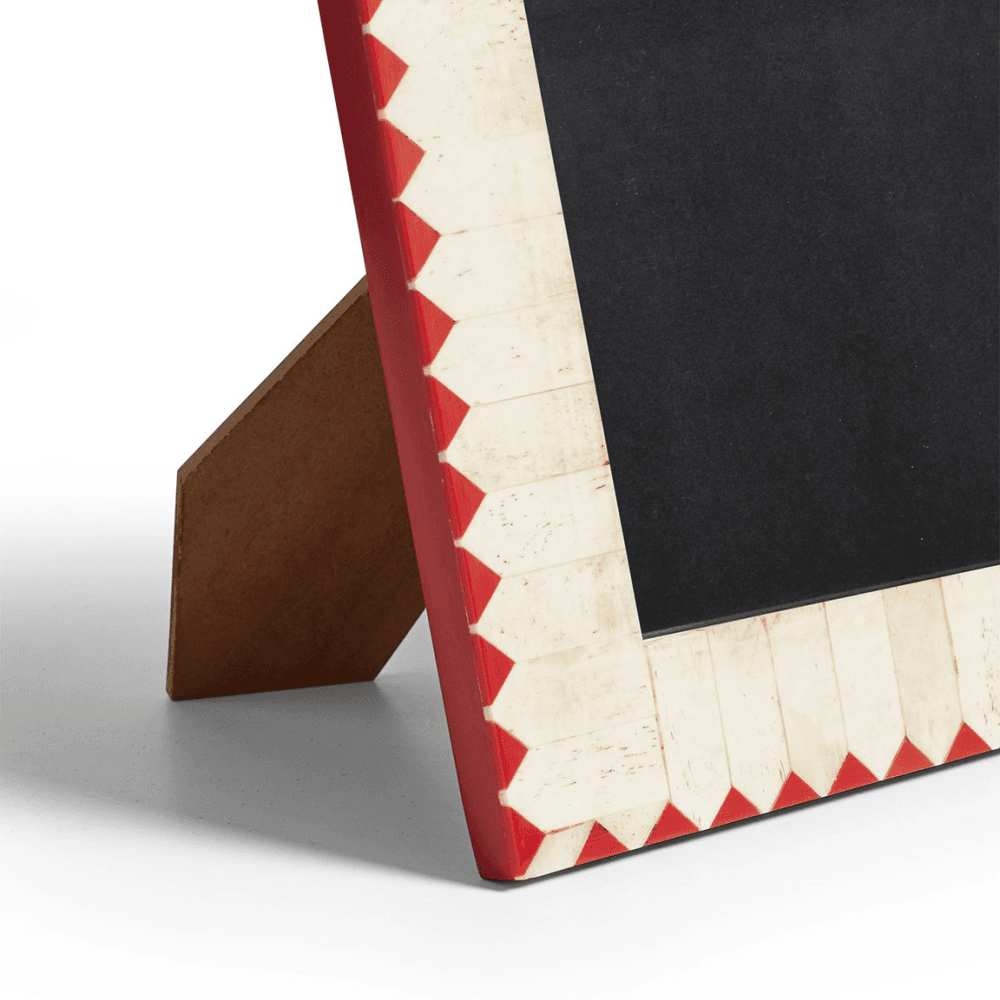 Visus Bone Photo Frame, Red