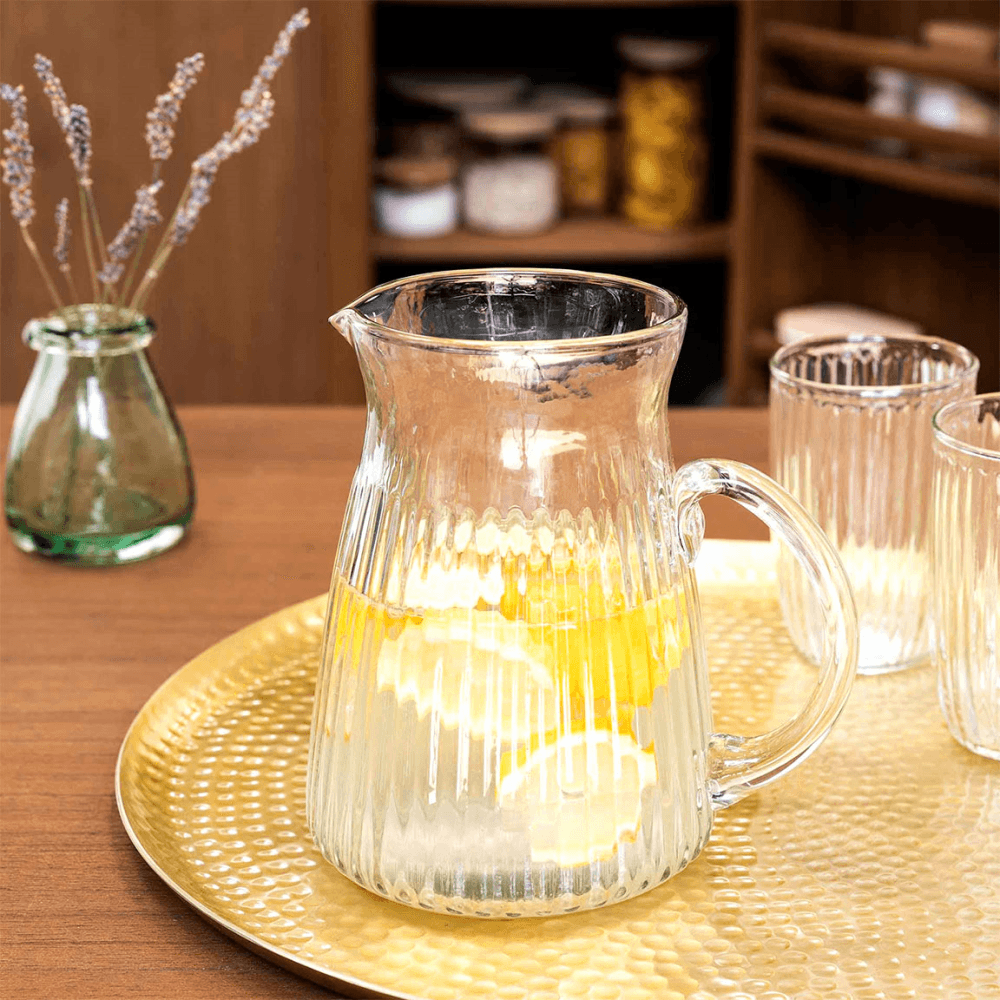 Northmoor Ribbed Jug, Glass