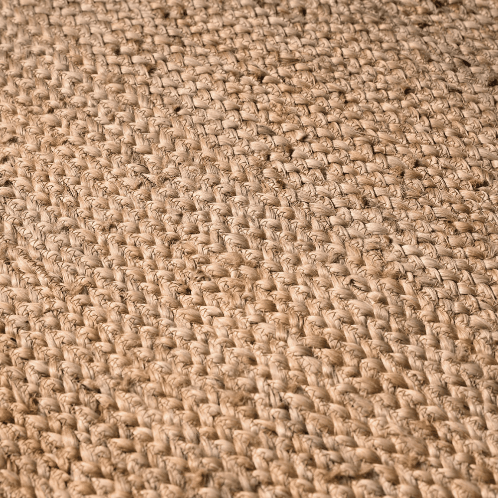 Scalloped Jute Double Doormat, Natural
