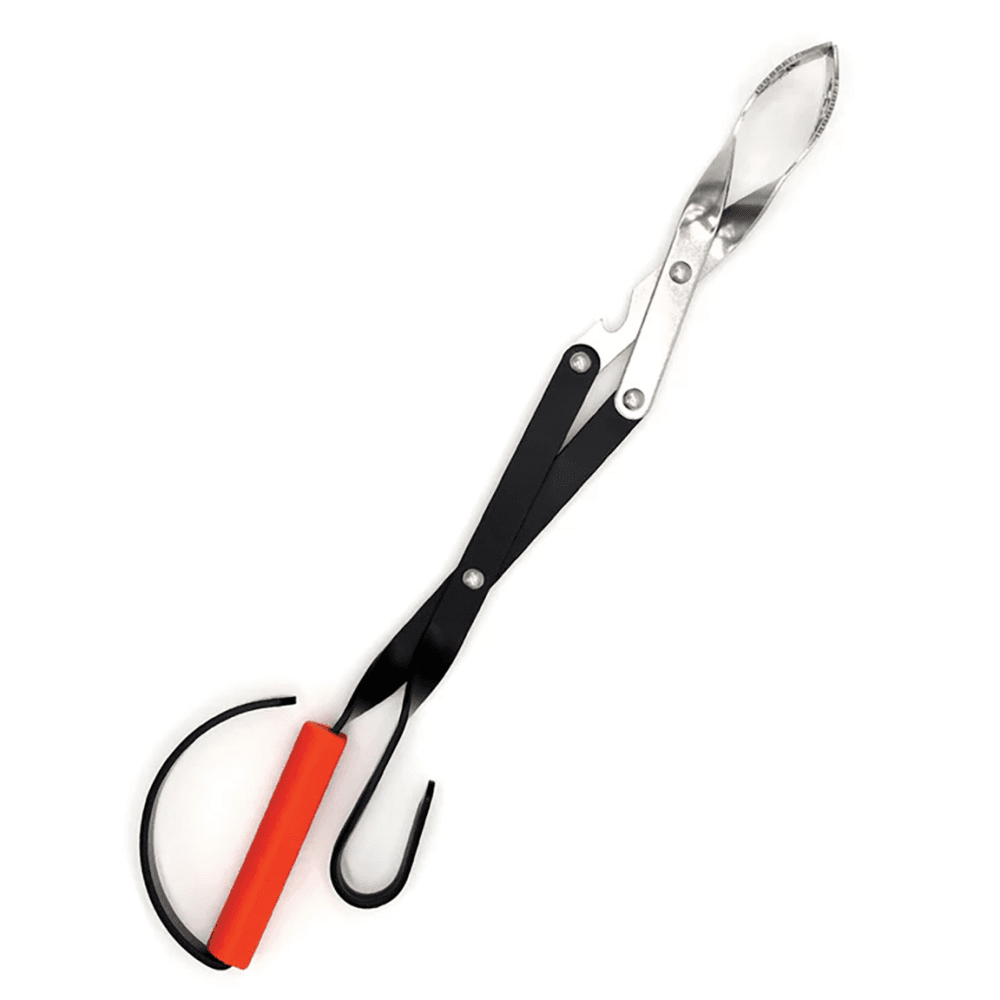 Premium BBQ tongs, Silver/Black
