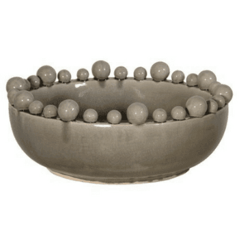 Image showing the Bowl with Ball Rim, Grey product.