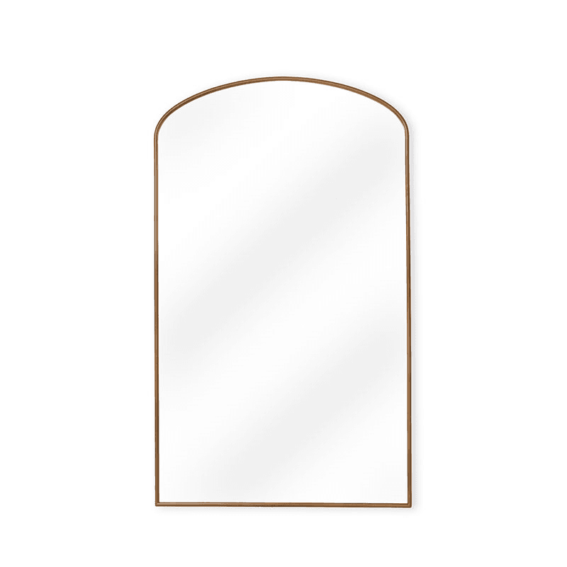 Bowcott Arched Leaning Mirror, Bronze Finish