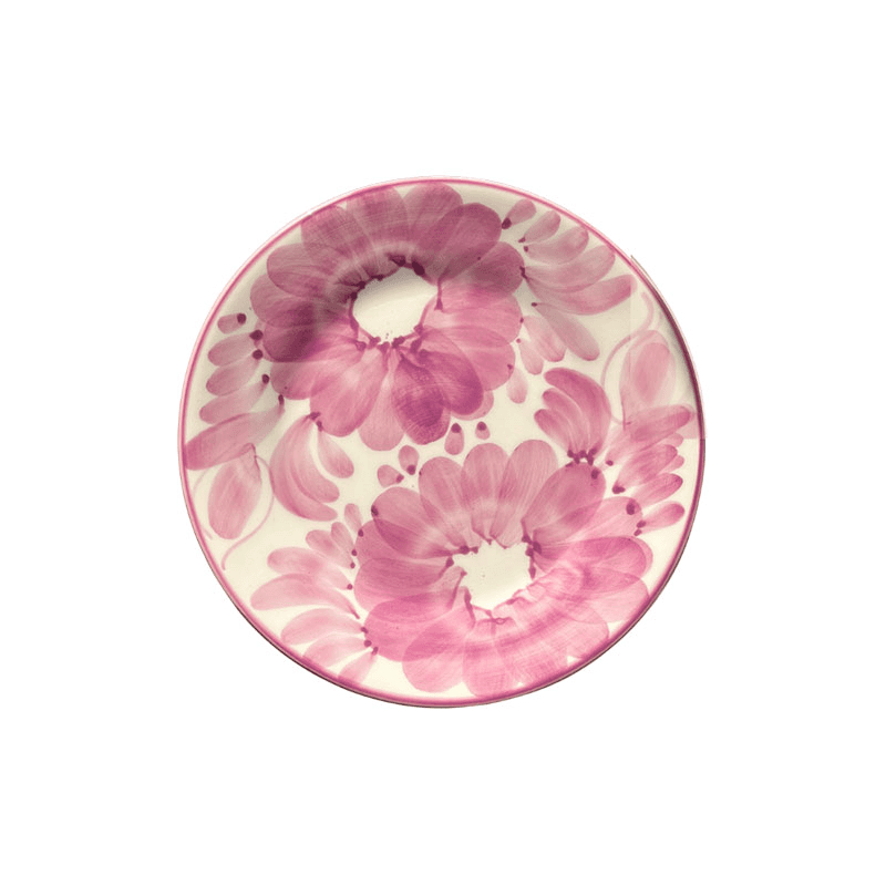 Florita Set of 4 Dessert Plates, Kiwi, Sorbet, Espresso & Grenadine