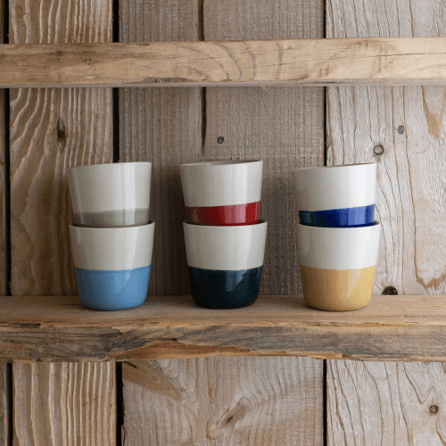 Image showing the Rue Set of 6 Beakers, Mixed Colours product.