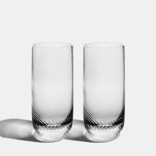 Image showing the Optic Set of 2 Cut Crystal Highballs product.