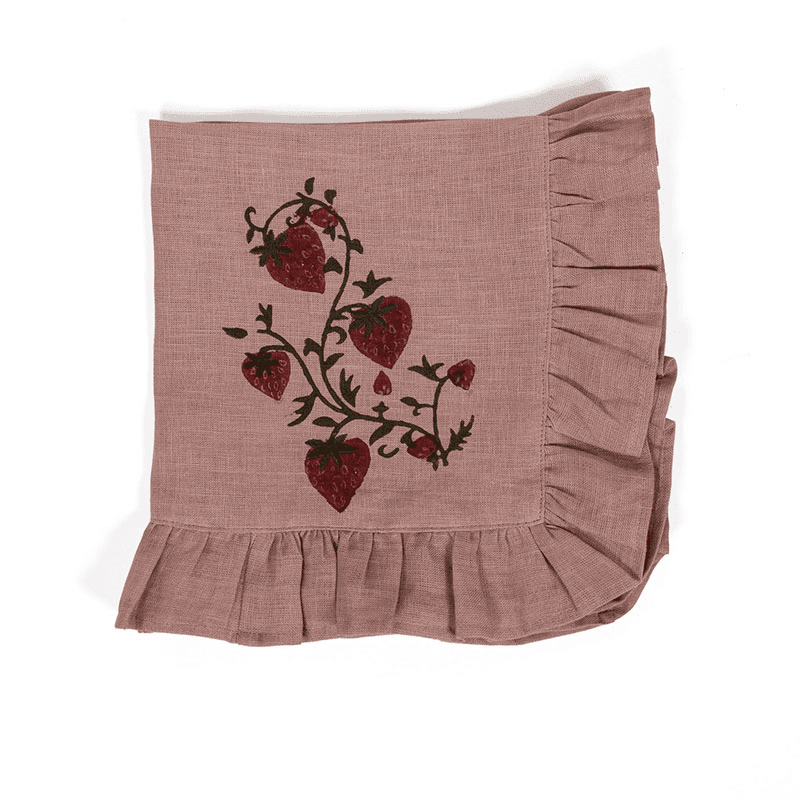 Fraises des Bois Set of 4 Napkins