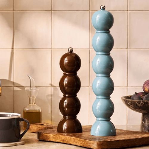 Image showing the Lacquered Bobbin Grande Salt or Pepper Mill, 35cm, Periwinkle product.