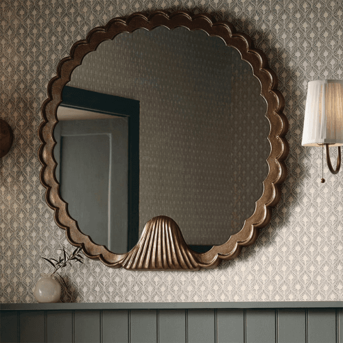 Image showing the Morni Mirror, Antique Brass product.
